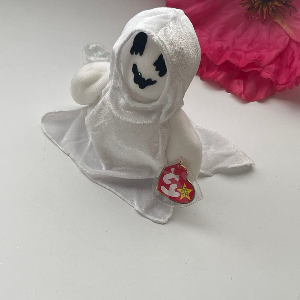 1999 Ty Beanie Baby Sheets - Ghost Halloween cute spooky Plush